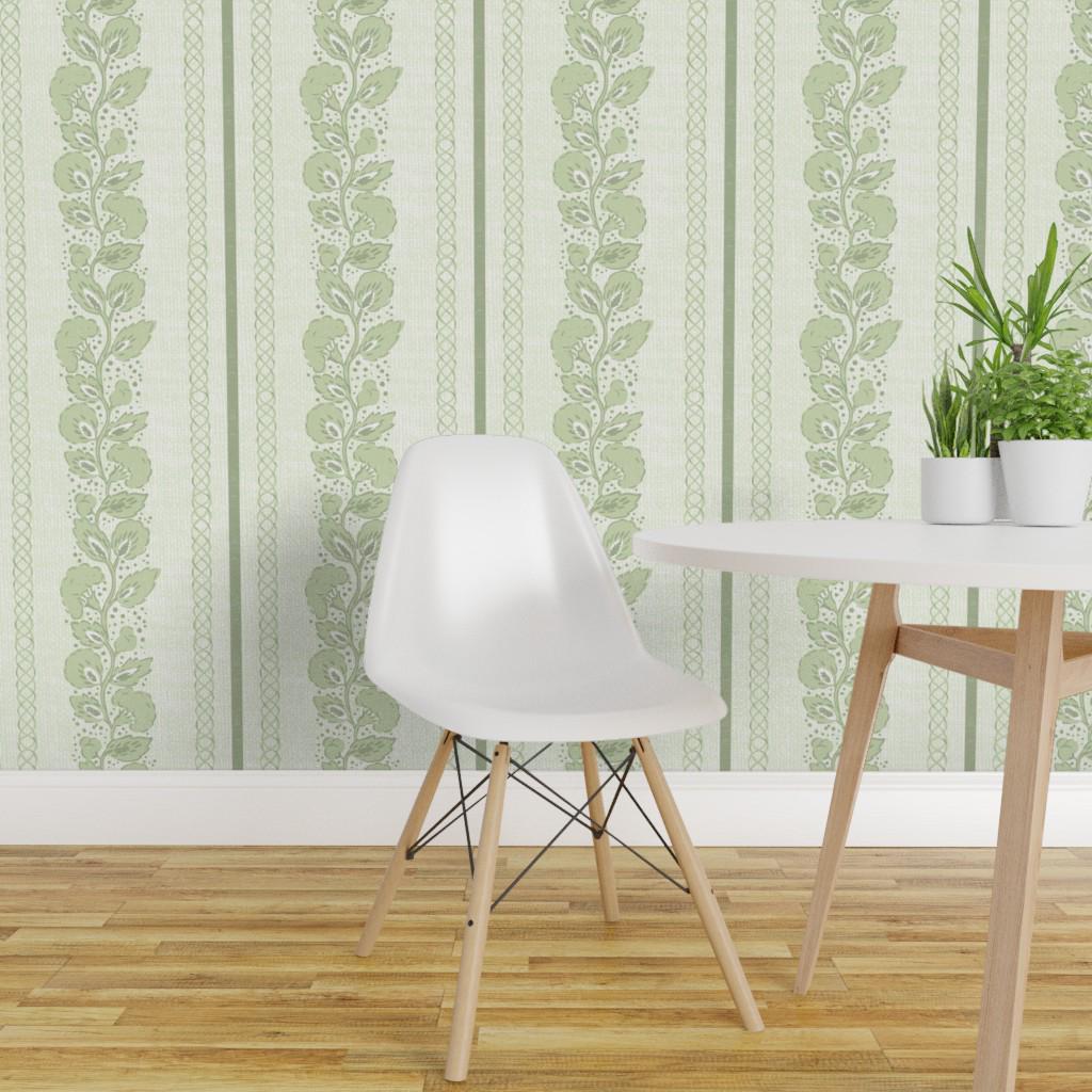 sage-floral-removable-peel-and-stick-wallpaper-grandmillennial-leaf