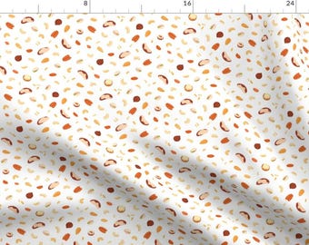 Mixed Nuts Fabric - Nuts By Stolenpencil - Almond Pecan Peanut Cashew Pistachio Brazil Cotton Fabric By The Yard With Spoonflower