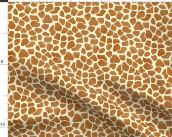 Giraffe Pattern Fabric - Giraffe Spots by eclectic_house - Hide Fur Look African Animal Safari Zoo  Fabric by the Yard by Spoonflower