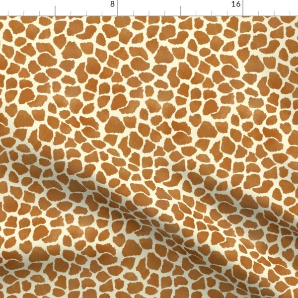 Giraffe Pattern Fabric - Giraffe Spots by eclectic_house - Hide Fur Look African Animal Safari Zoo  Fabric by the Yard by Spoonflower