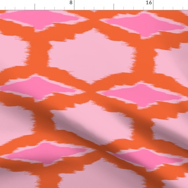 Shaped Knit Tee in Orange Ikat main image 0