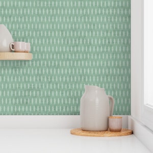 Linen Look Wallpaper Petra Sage by Holli Zollinger Linen - Etsy