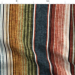 Mexican Blanket Stripe Fabric - Serape Southwest Stripes - Earth - Lad19bs By Littlearrowdesign - Mexican Blanket Fabric With Spoonflower