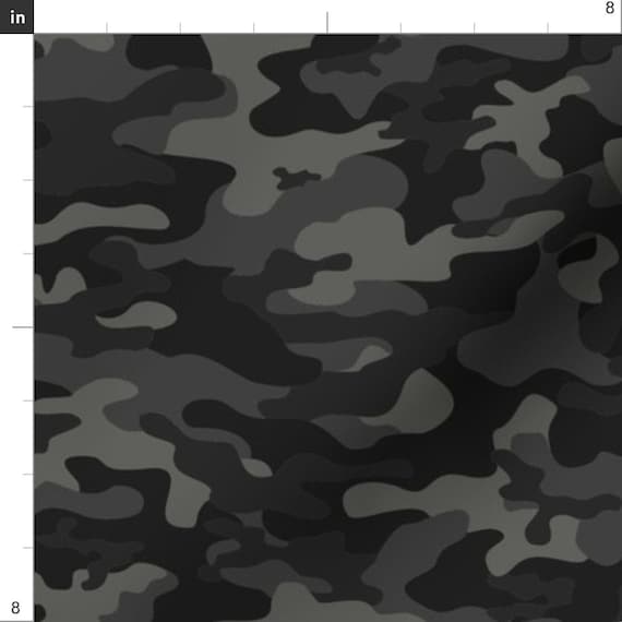 Neutral Dark Gray Camo Fabric Camouflage Black/gray by Parisbebe Grayscale  Urban Camo Hunting Cotton Fabric by the Yard With Spoonflower -  Norway