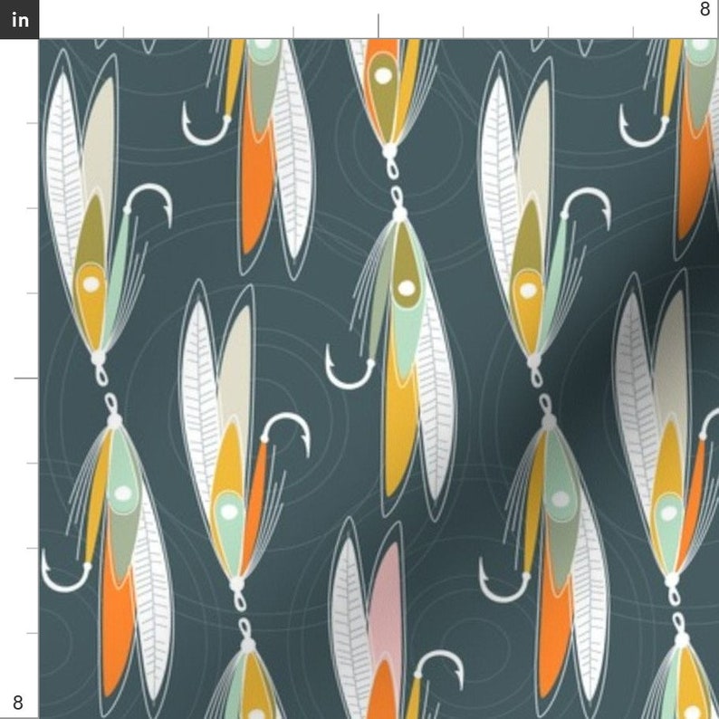 Fly Fishing Fabric Flipflopped Flies by Nadia Hassan Etsy
