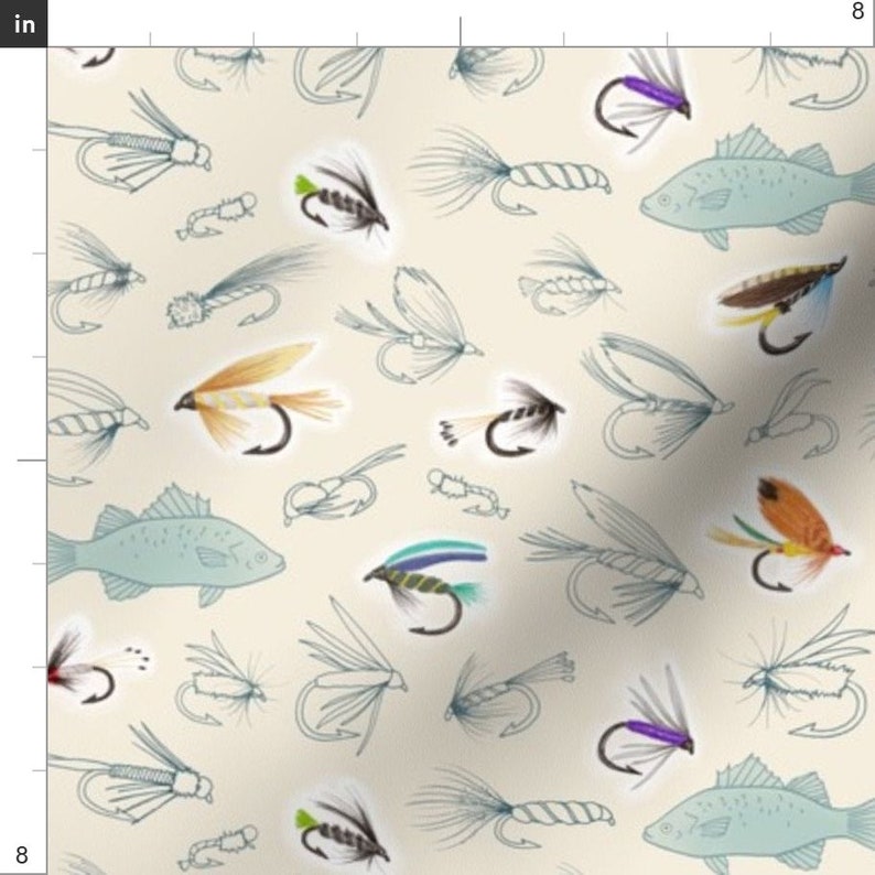 Fly Fishing Fabric Fishing Flies by Hazel Fisher Creations Etsy