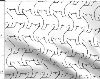 Tessellation Fabric Polar Bear by Sef Tessellation Arctic - Etsy