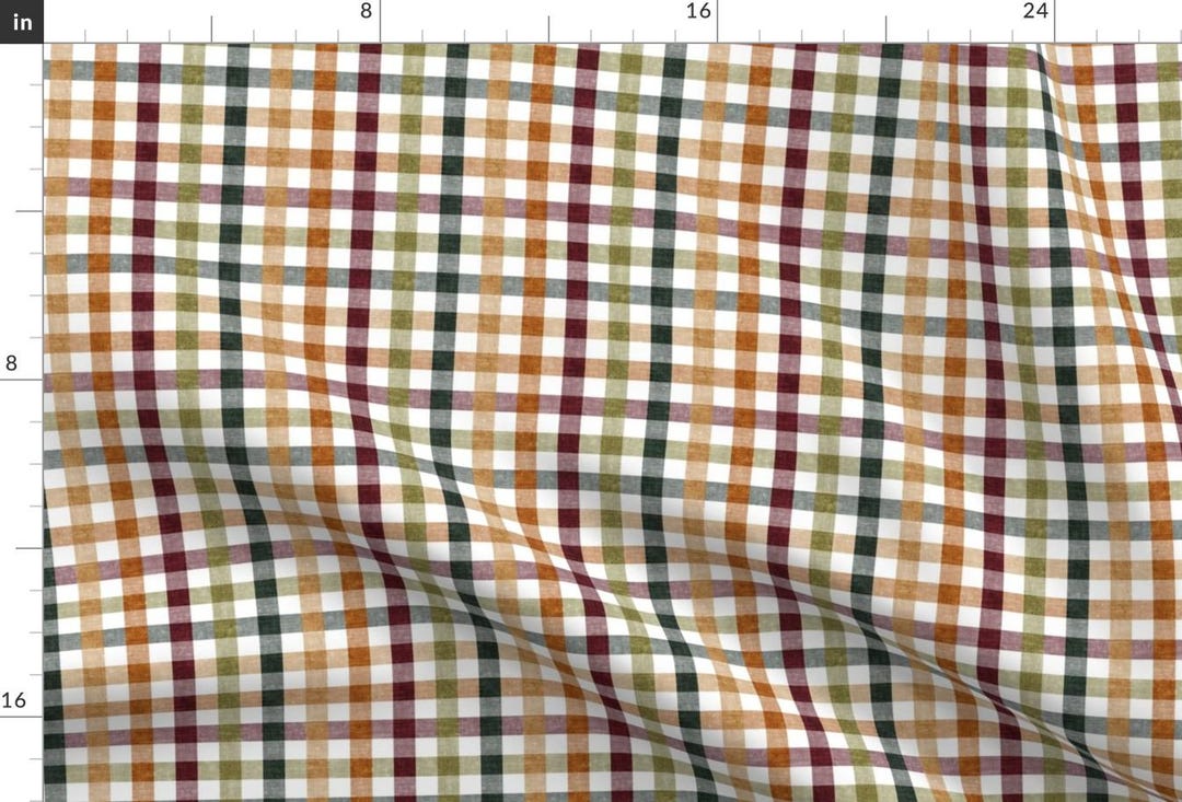 Plaid Fabric - Fall Plaid by Littlearrowdesign - Thanksgiving Checks ...
