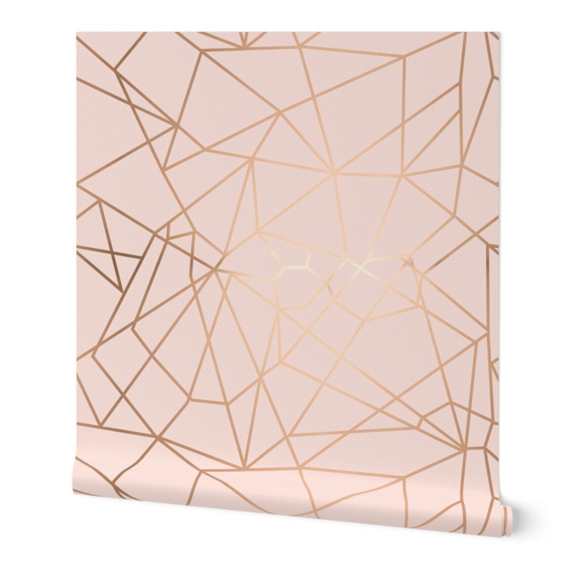 Abstract Wallpaper Pink Crystal by Mintedtulip Modern - Etsy