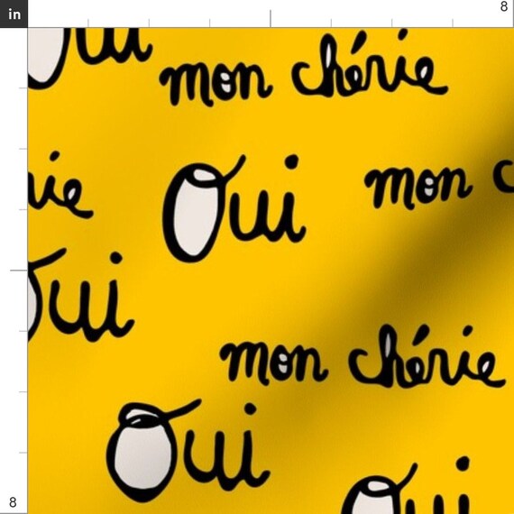Oui Fabric Bebe Oui Mon Cherie By Holli Zollinger Etsy