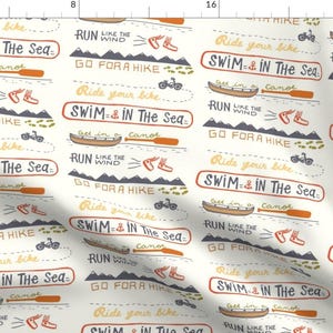 Adventure Fabric - The Great Outdoors By Ellolovey - Outdoors Adventurer Camping Cotton Fabric By The Yard With Spoonflower Fabrics