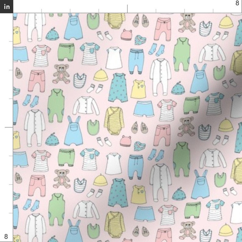 Baby Clothes Fabric Baby Clothes Pink by Emmakisstina Pink Etsy