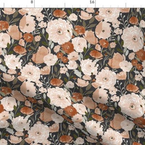 Indy Bloom Design Floral Fabric - Poppy-Copper-Garden C By Indybloomdesign - Indy Bloom Design Cotton Fabric By The Yard With Spoonflower