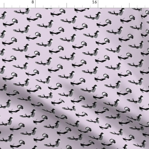 Tap Dance Shoes Fabric - Pastel Dance Tap Shoes Sport Clothing Purple Lilac By Misschiffdesigns - Cotton Fabric By The Yard With Spoonflower