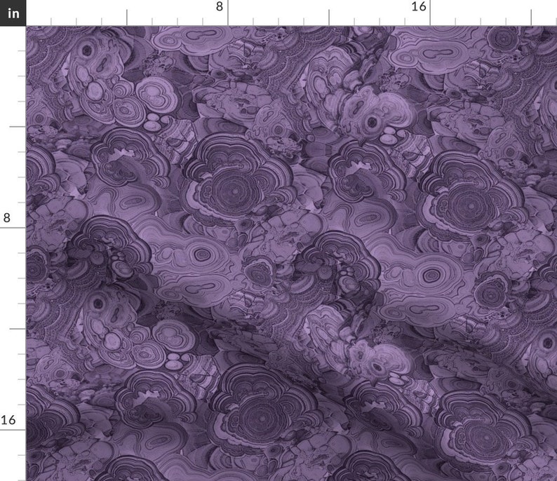 Purpe Marble Gemstone Fabric Amethyst by Ravynka Gemstone Etsy