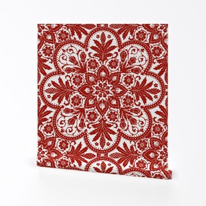 Carta da parati piastrellata - Bourgogne Adrianople Turchia di Peacoquettedesigns - Rotolo di carta da parati autoadesiva rimovibile stampata personalizzata di Spoonflower