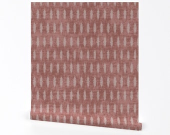 Rustic Wallpaper - Petra Marsala By Holli Zollinger - Rustic Red Custom Printed Removable Self Adhesive Wallpaper Roll by Spoonflower