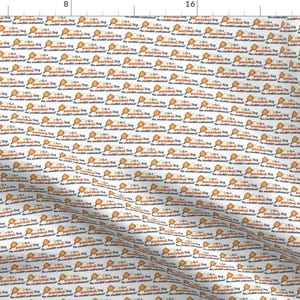 Pickleball Fabric - It&#39;s A Pickleball Thing By Fabrique Dubois - Pickleball Sport Orange Black Cotton Fabric By The Yard With Spoonflower