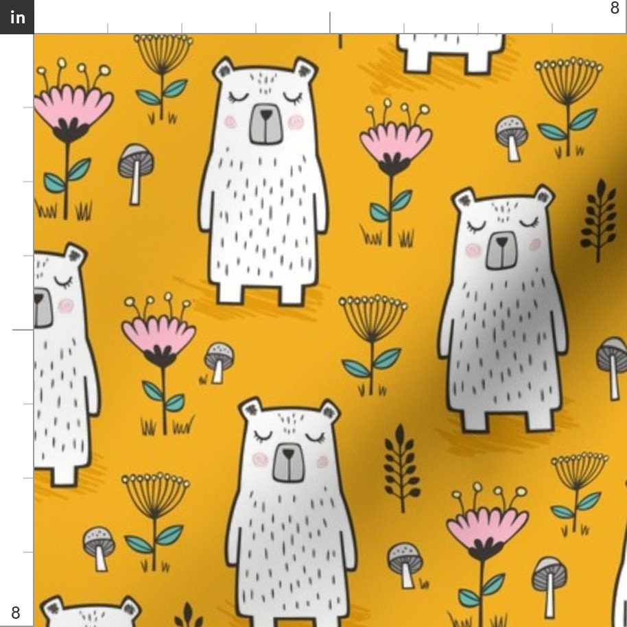FABRIC BEAR IN DRESS