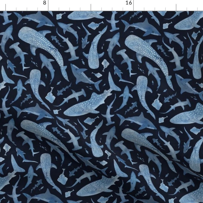 Shark Material Shark Fabric - Etsy
