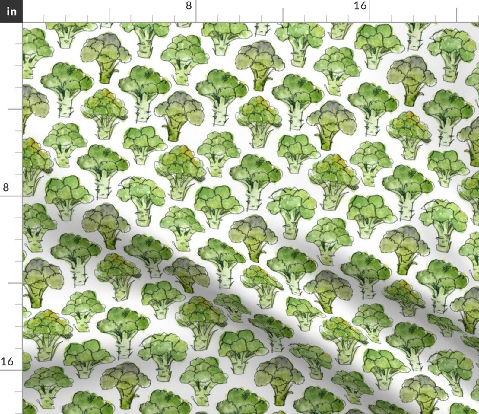 Broccoli Fabric Broccoli Formal by Crumpetsandcrabsticks Etsy