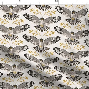 Bird Fabric - Peregrine Falcon by garabateo - Nature Animal Fly  Fabric by the Yard by Spoonflower