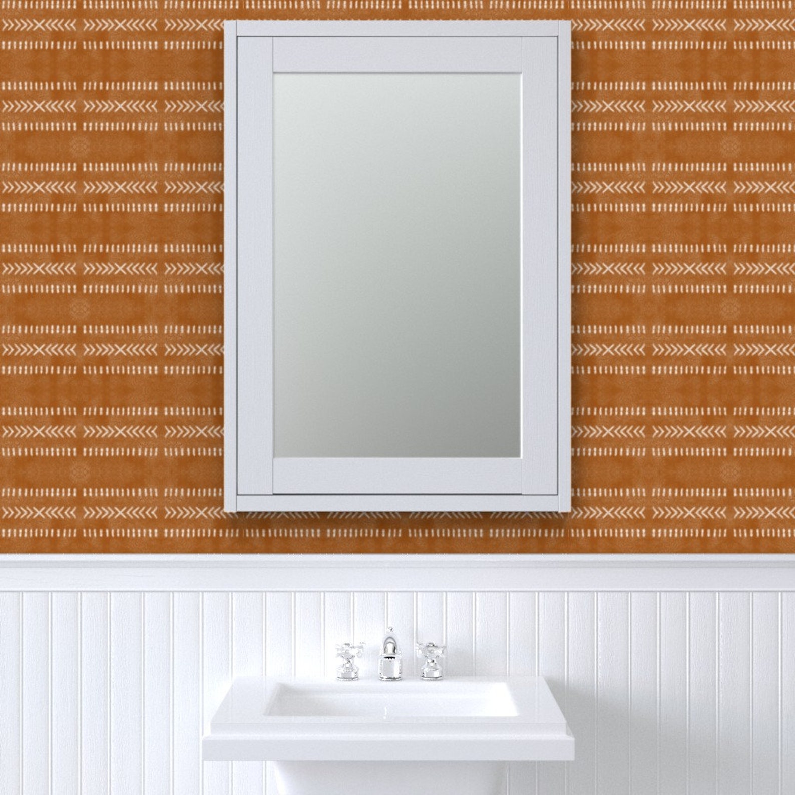 Minimal Southwestern Rust Wallpaper Minimal Burnt Orange by - Etsy