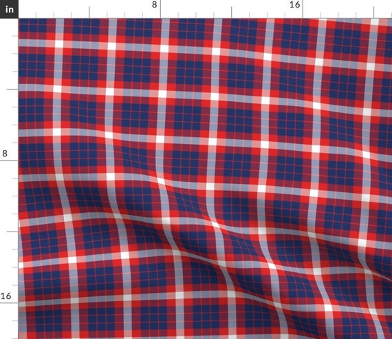 Blue and Red Tartan Fabric Traditional Tartan by Coastiecollections Classic  Plaid Hamilton Scottish Fabric by the Yard by Spoonflower -  New Zealand