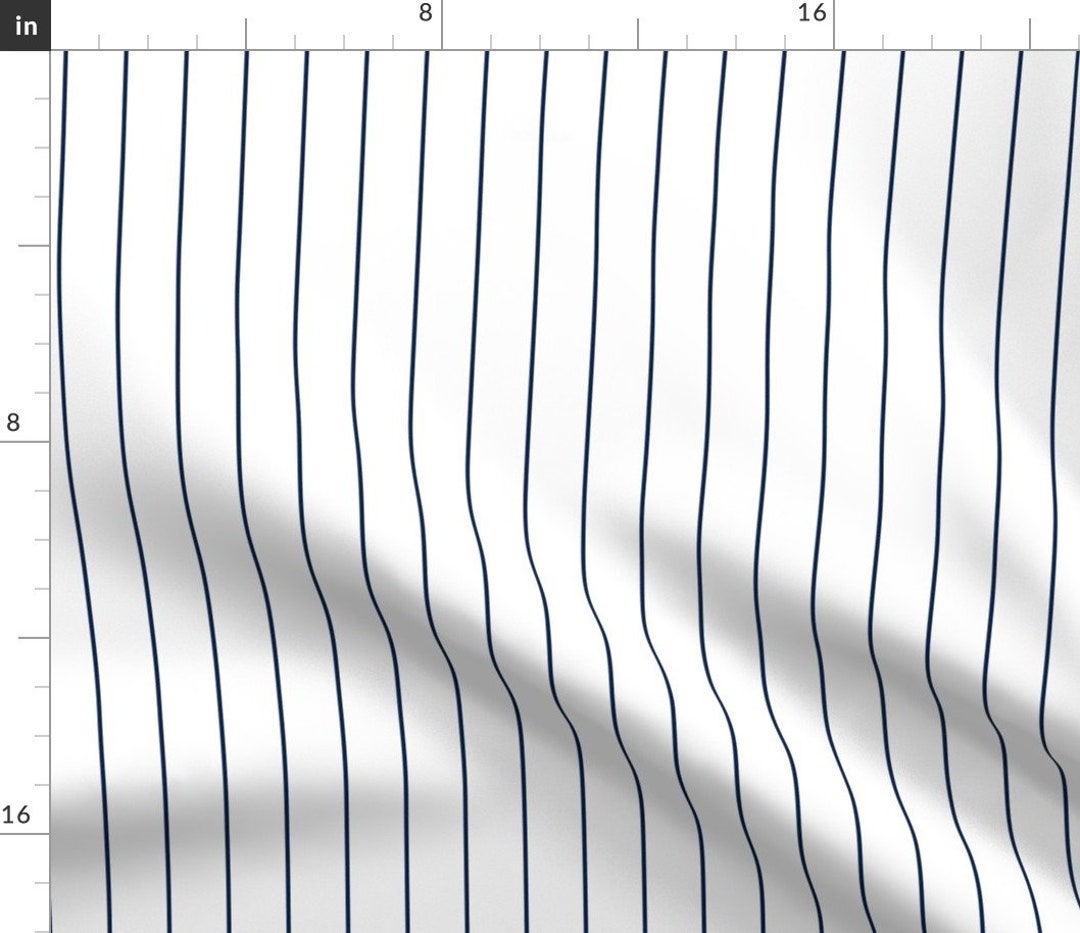 Baseball Pinstripes Fabric, Wallpaper and Home Decor