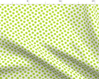 Tennis Balls Fabric - Extra Small Scale Tennis Balls On White By Littlearrowdesign- Sport Nursery Cotton Fabric By The Yard With Spoonflower