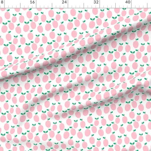 Pink Lemonade Fabric - Pastel Pink Girly Citrus Lemon Print Fabric By Charlotte Winter Pink Lemon Cotton Fabric By The Yard with Spoonflower image 2