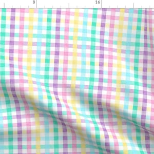 Plaid Fabric - Easter Plaid - Spring Plaid - Easter Egg Colors - Gingham Check - Lad20 By Littlearrowdesign - Plaid Fabric With Spoonflower