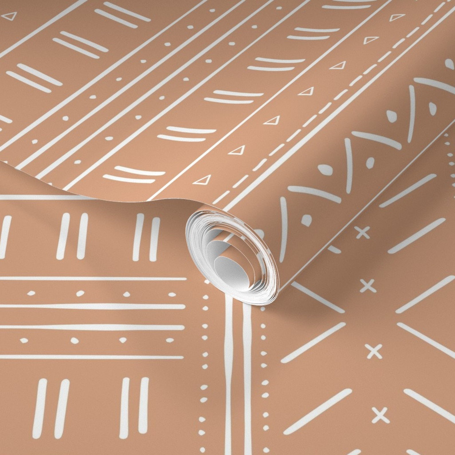 Mudcloth Wallpaper African Inspired Mudcloth by Erin Kendal - Etsy