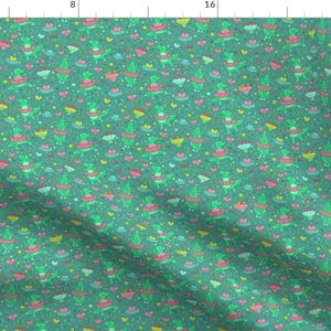 Ballerina Dinosaur Fabric - Dino Ballet By Kostolom3000 - Dino Tutu Dance Recital Pink Green Cotton Fabric By The Yard With Spoonflower
