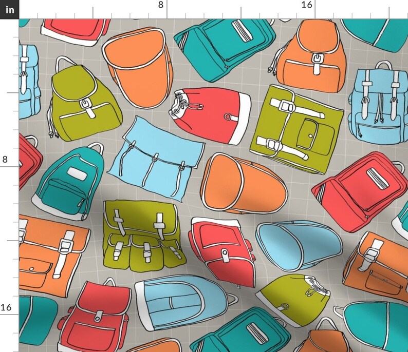 Backpack Fabric Packs O' Plenty by Bubbledog Back to Etsy