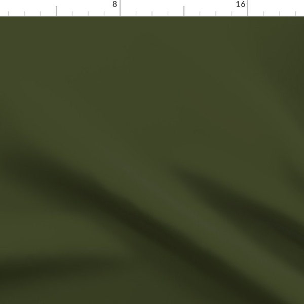 Green Fabric - Olive Green  by weavingmajor -  Olive Solid Olive Green Army Military Army Green  Fabric by the Yard by Spoonflower