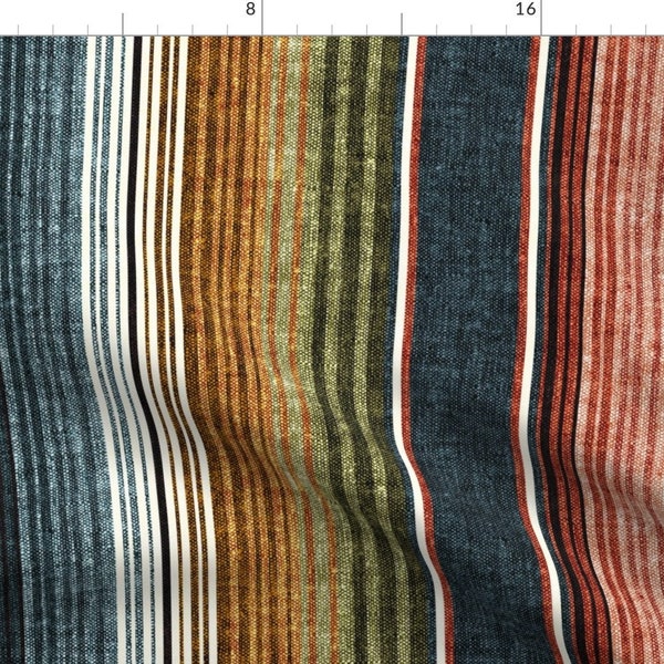 Mexican Blanket Stripe Fabric - Serape Southwest Stripes - Earth - Lad19bs By Littlearrowdesign - Mexican Blanket Fabric With Spoonflower