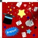 Magician Fabric - Magic / Magician Pattern in Red by Inspirationz ...