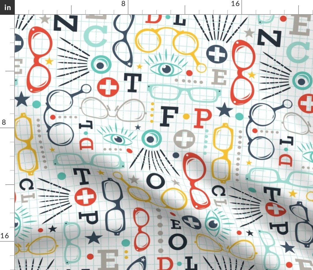 Eyeglasses Fabric Spectacle by Heatherdutton Glasses Eye Etsy