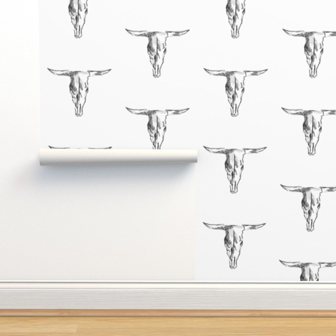 Cow Wallpaper Cow Skull by Averielaneboutique Cow Skull - Etsy