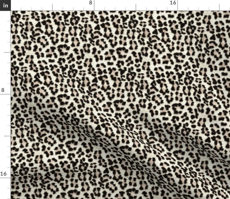 Faux Snow Leopard Print Fabric Snow Leopard Bigger and - Etsy