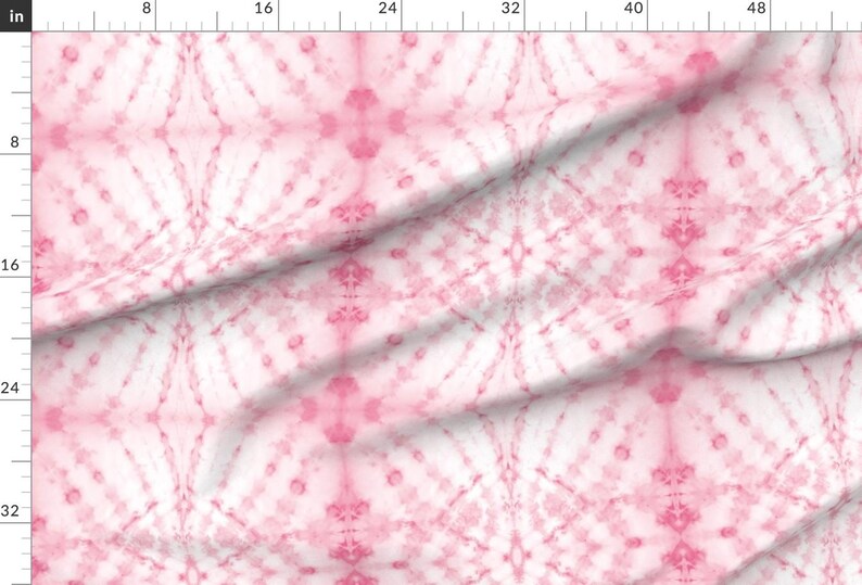 Pink Tie Dye Fabric - Shibori Angle Pink | Michelle Mathis By Michellemathis - Pink Tie Dye Cotton Fabric By The Yard With Spoonflower image 2