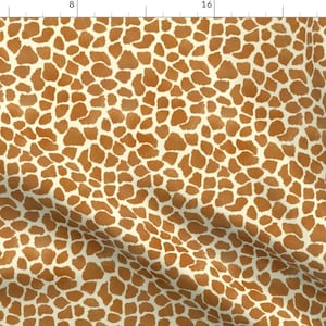 Giraffe Pattern Fabric - Giraffe Spots by eclectic_house - Hide Fur Look African Animal Safari Zoo  Fabric by the Yard by Spoonflower