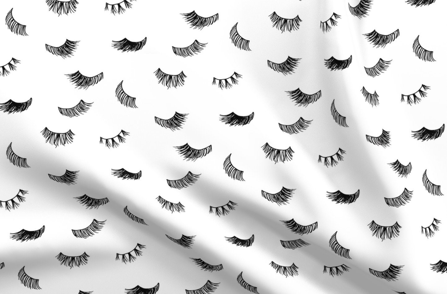 Luscious Lashes Fabric Eyelashes By Emmakisstina Black and Etsy