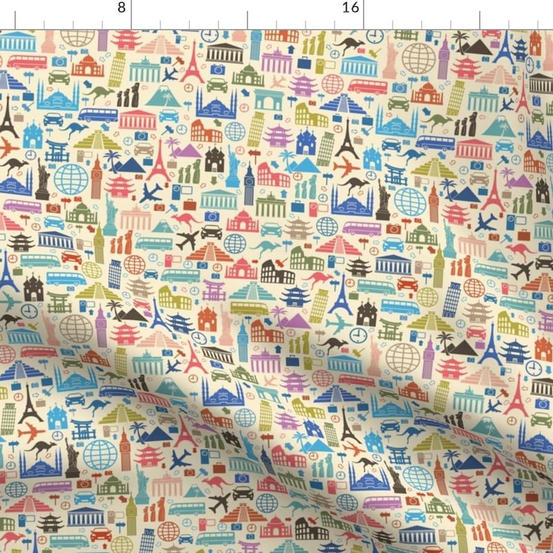 Travel Fabric - Etsy