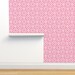 Chinoiserie Wallpaper - Bamboo Chinoiserie Lattice Pink By Yesterdaycollection - Custom Printed Self Adhesive Wallpaper Roll by Spoonflower