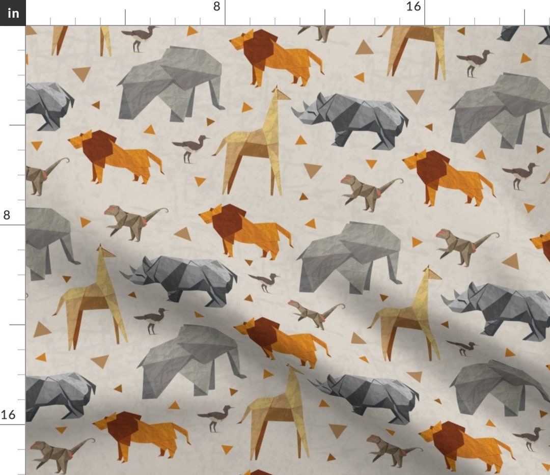 Origami Animals Fabric Origami Safari by Diseminger - Etsy Origami Animals Fabric Origami Safari by Diseminger - Etsy