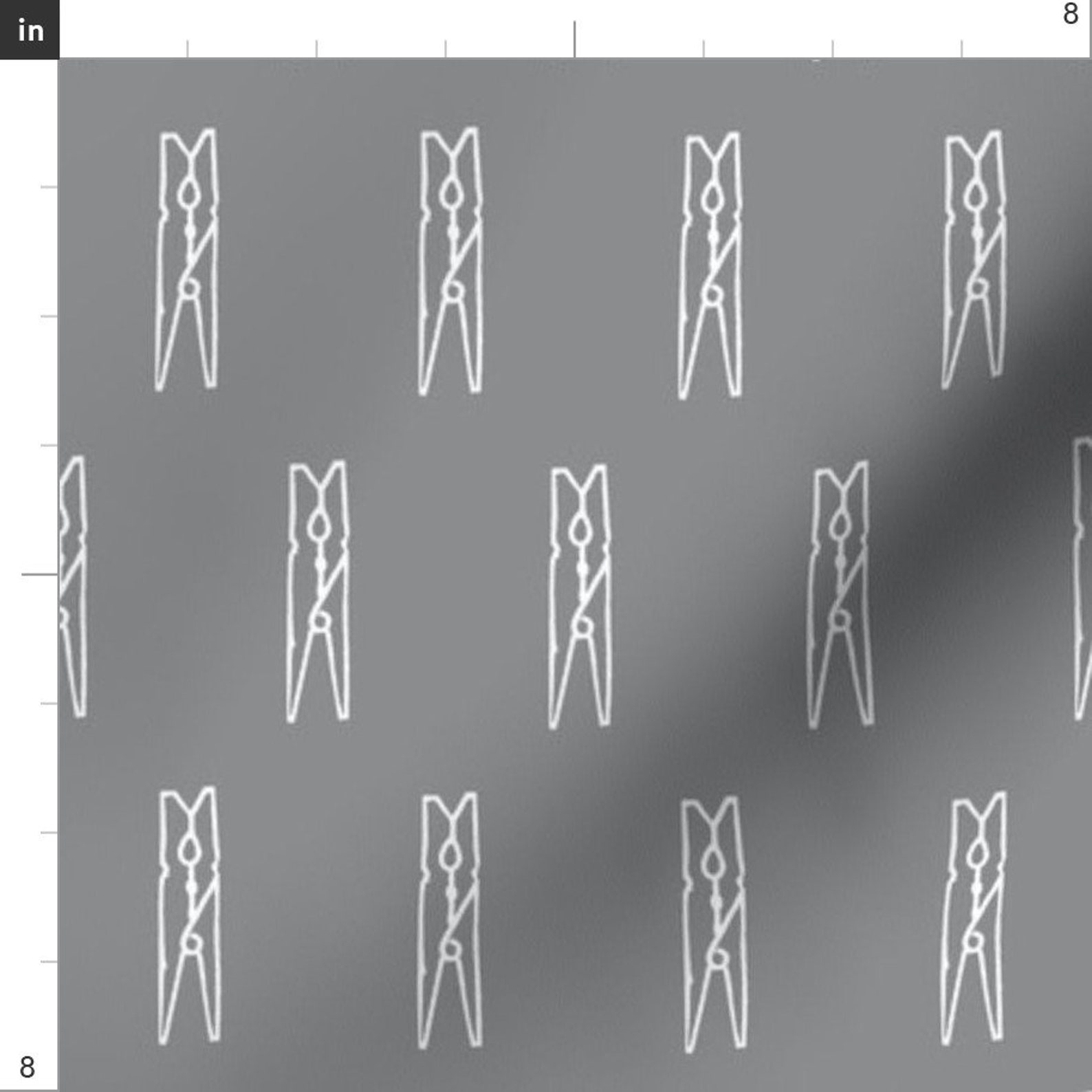 Clothespin Fabric Clothespin on Slate Grey by Alib Etsy