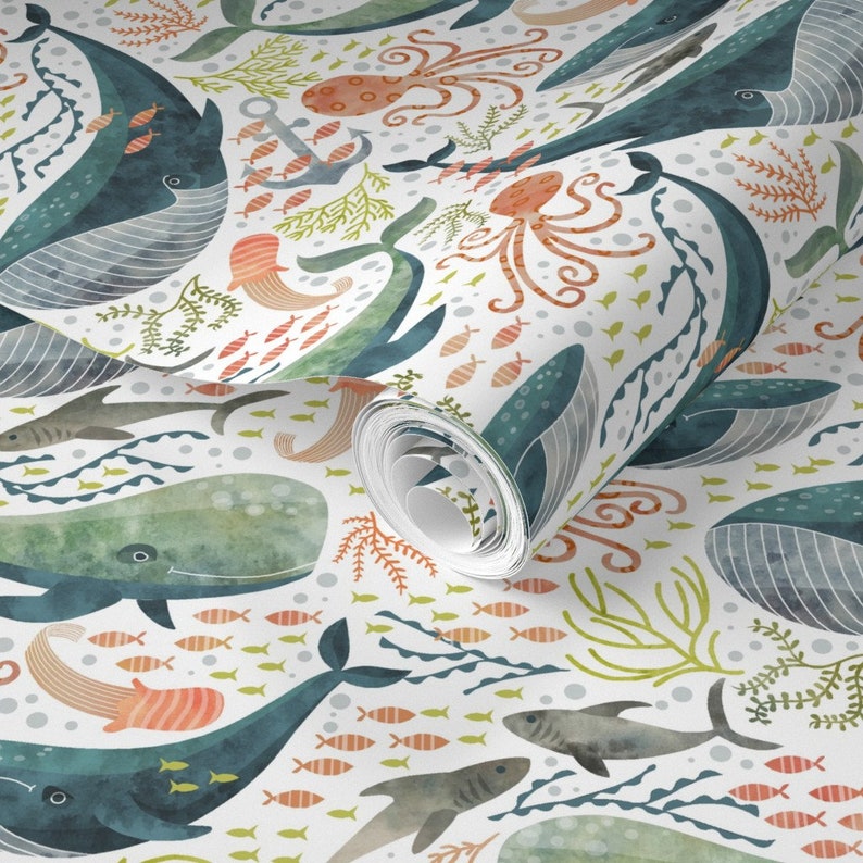 Nautical Wallpaper Nautical Sea by Cjldesigns Nautical - Etsy
