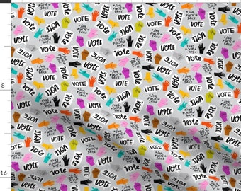 Vote FFS Fabric - Vote For F*ck Sake By Cynthiafrenette - Rude Swear Word Political Profanity Cotton Fabric By The Yard With Spoonflower